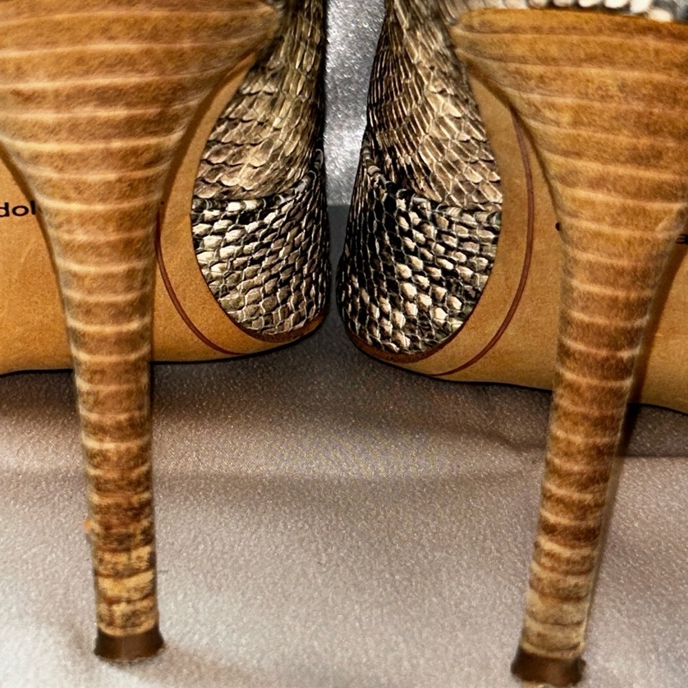 Dolce Vita Cinda Snake print High Heel Mules - Picture 6 of 8